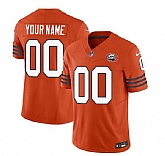 Men's Chicago Bears Active Player Custom 2023 F.U.S.E. Orange Throwback Limited Football Stitched Jersey,baseball caps,new era cap wholesale,wholesale hats